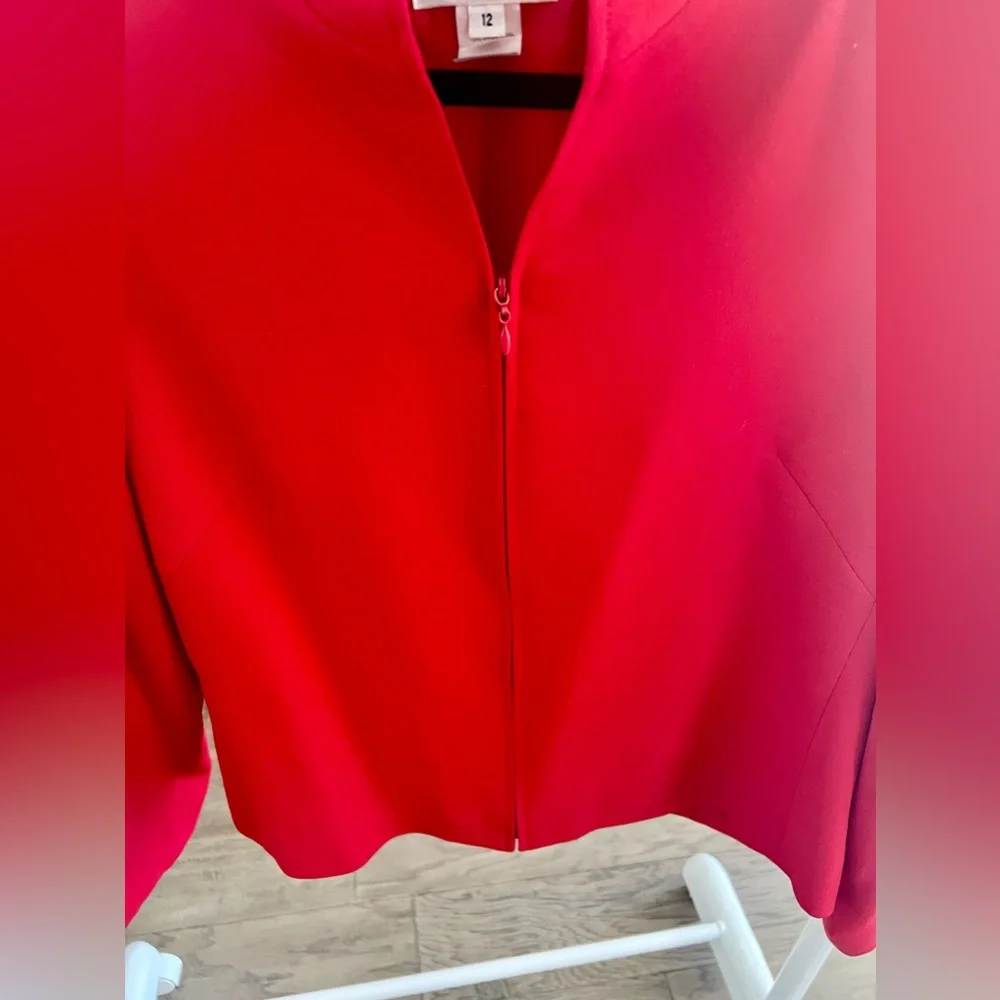 NWOT Pendleton Red Zip Short Jacket - Picture 3 of 6